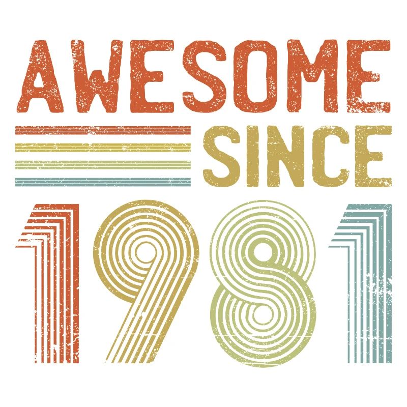 Rétro 1981 Typographie Design