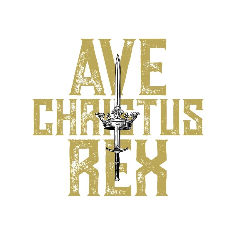 Ave Christus Rex Crown an Sword