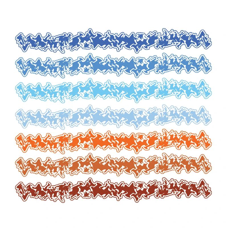 Abstract gradient lines design