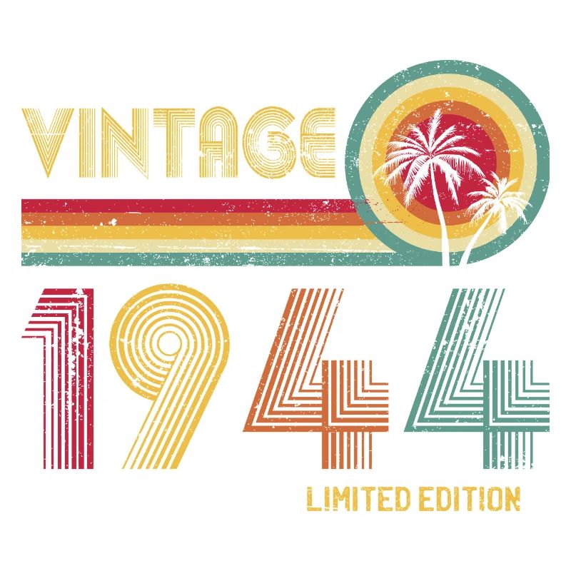 Vintage 1944 Sunset Retro Tee