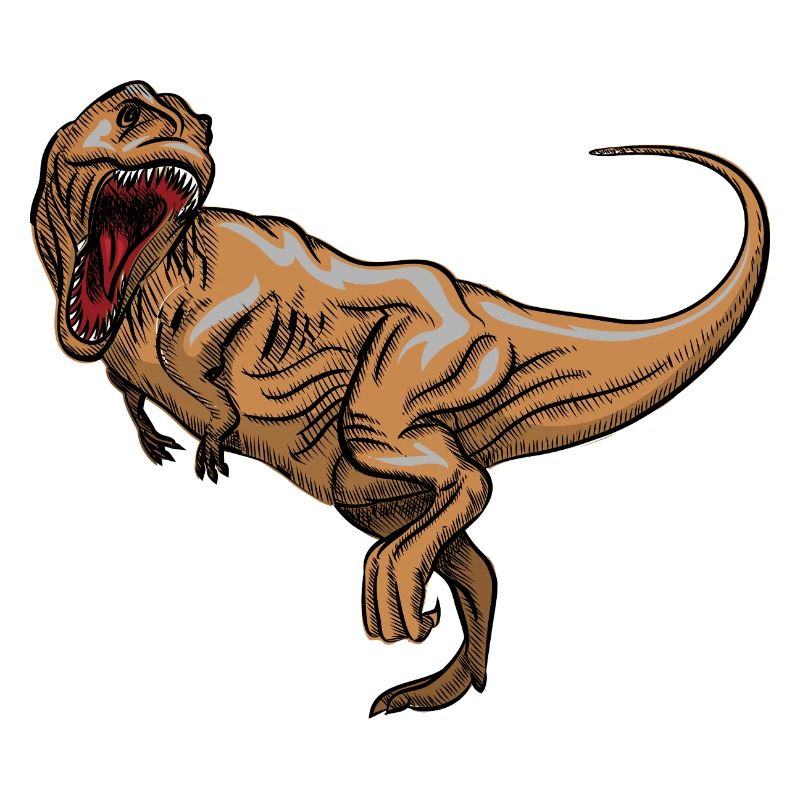 Rex Roaring Vintage Drawing