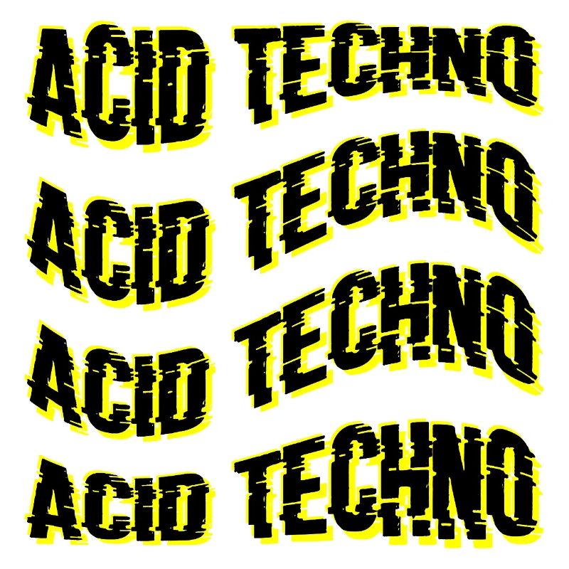 Glitch Acid Techno Repeats Neon