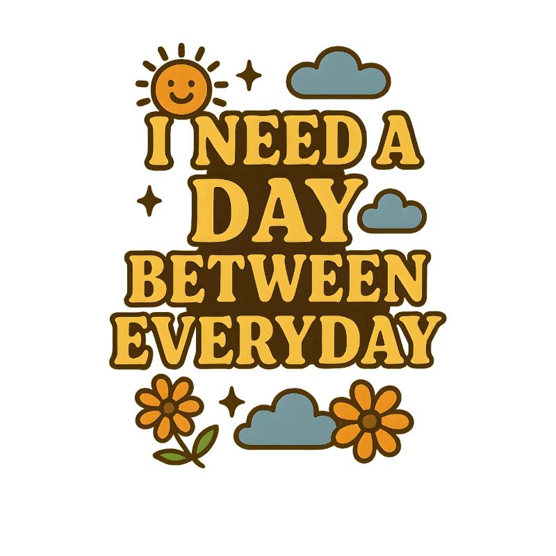 I Need a Day Between Everyday Funny Saying