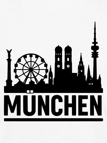 München Munich Silhouette Skyline