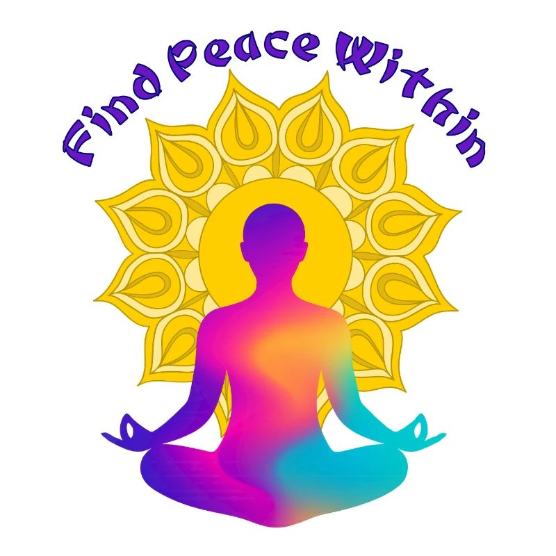 Find a Peace Within Mandala Glow