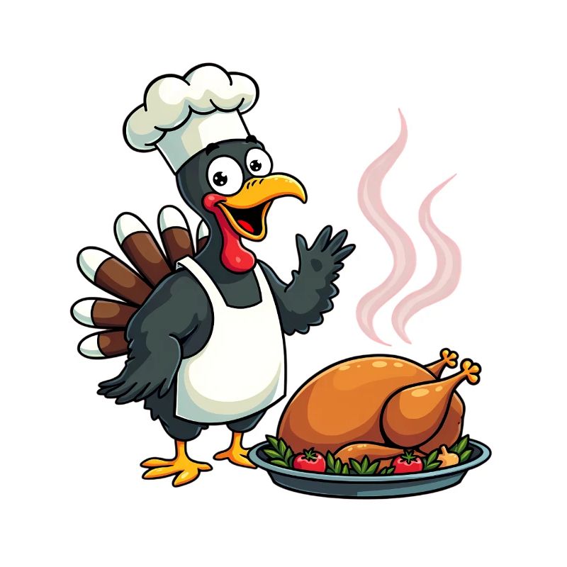 Cuisinier de dinde de Thanksgiving