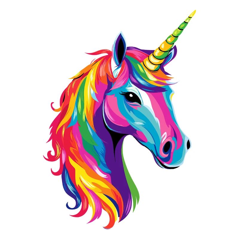 Einhorn Pony Reiterin Pferde Reiten Einhörner