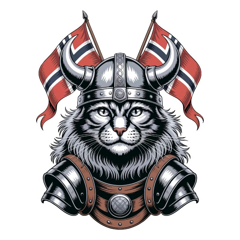Norwegen Katze Wikinger