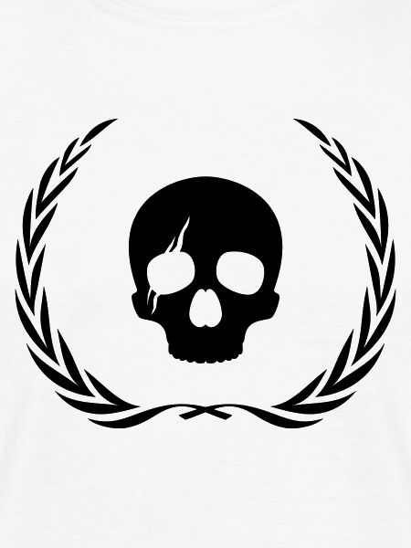 Skeleton Skull Wreath
