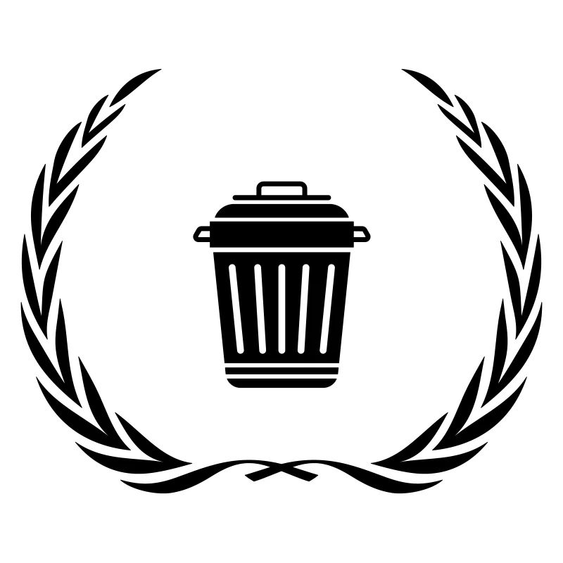 Garbage Can Symbol Wreath