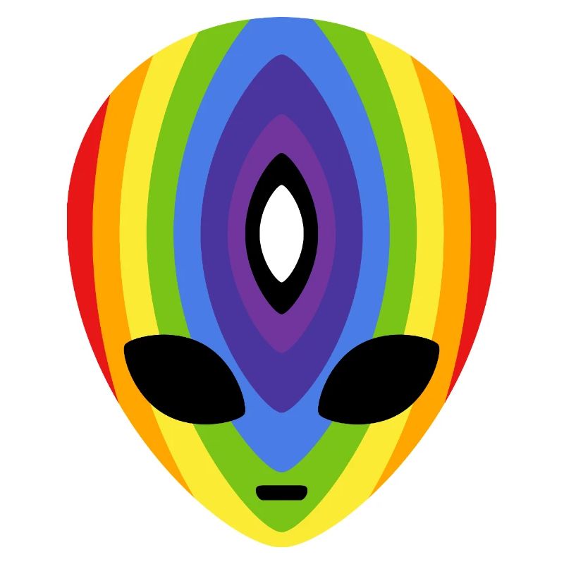 Prismatischer Regenbogen-Alien