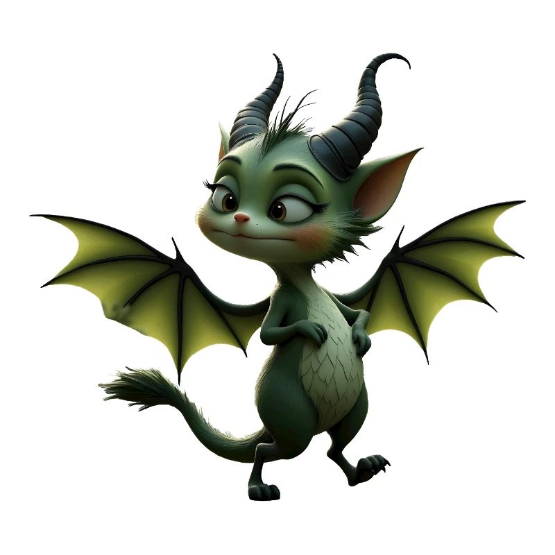 Dragon Vert Ailé