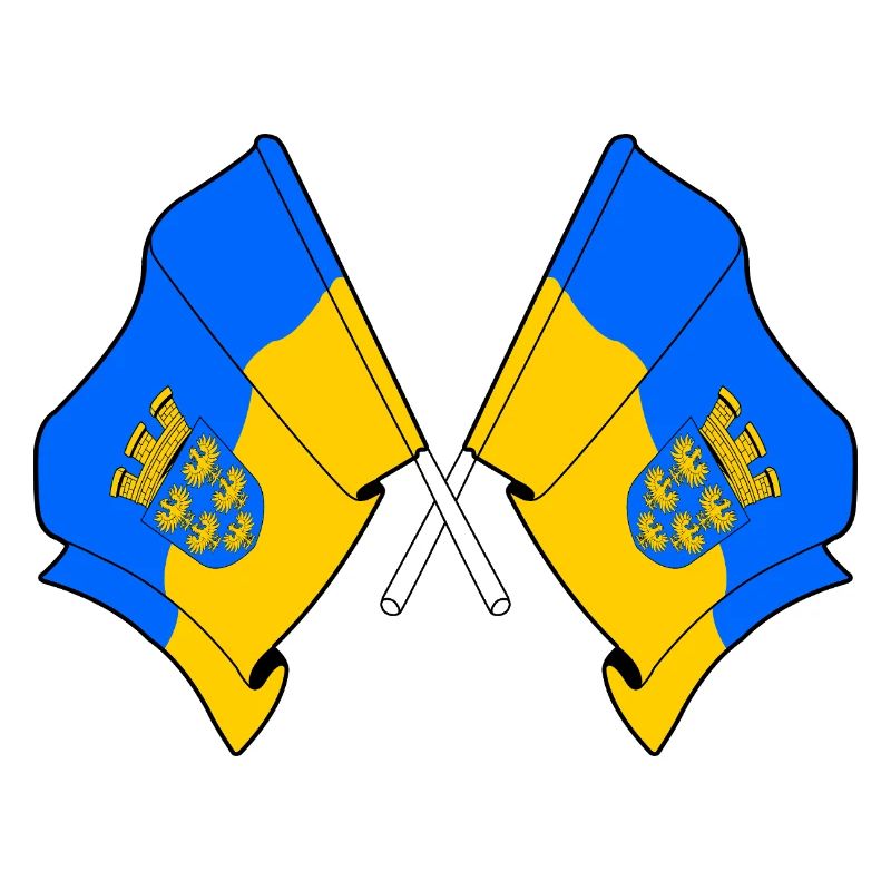 Drapeaux croisés de Basse-Autriche
