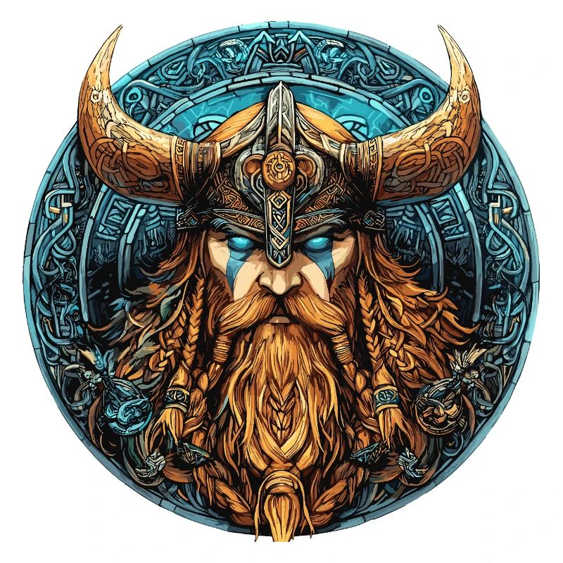 Viking Warrior Runic Circle