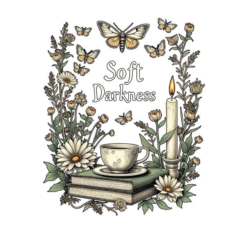 Soft Darkness Dark Cottagecore Hexen Tee