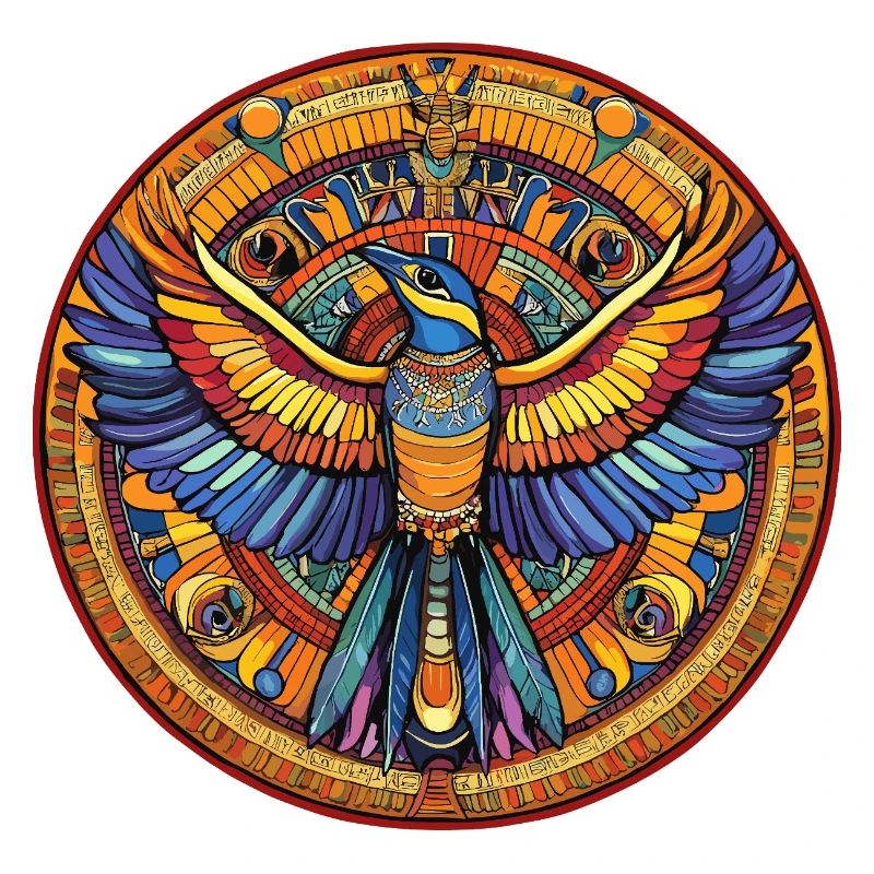 Phoenix Mandala Fire Fan