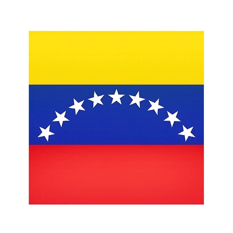 Venezuela-Flaggenbogen-Sterne