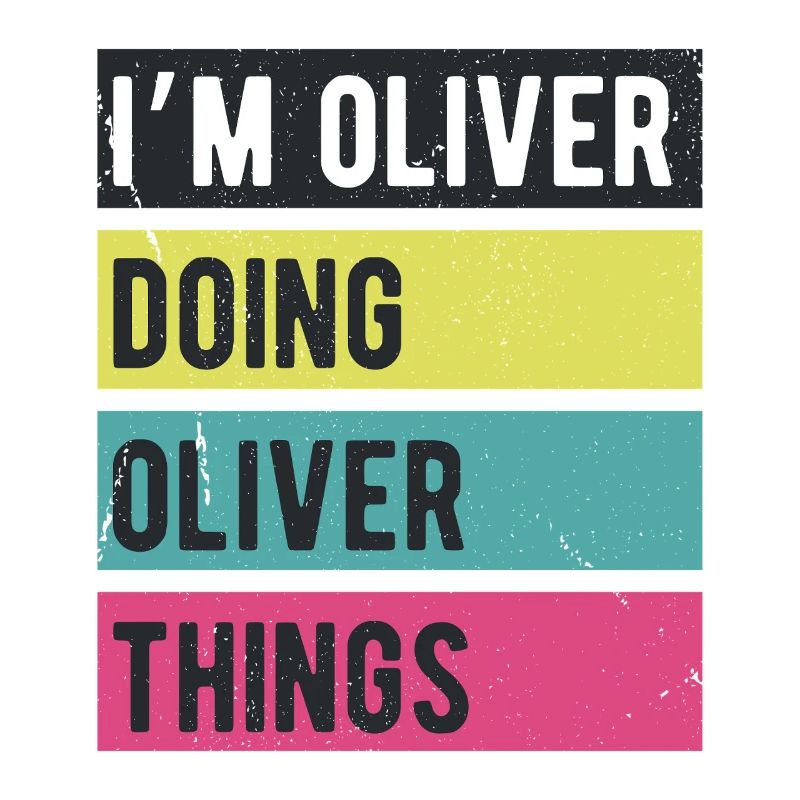 I’m Oliver Doing Oliver Things Retro Colors