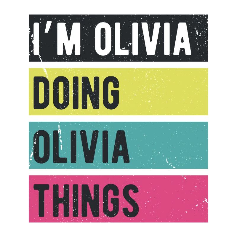 Ich bin Olivia und mache Olivia Dinge Retrofarben