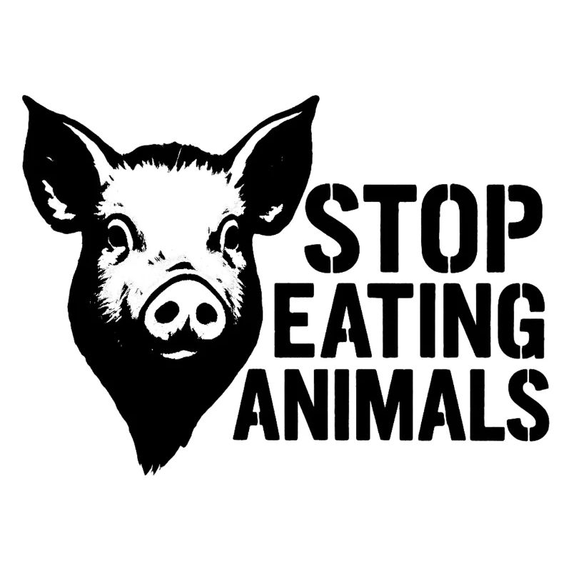 Arrête de manger des animaux, cochon