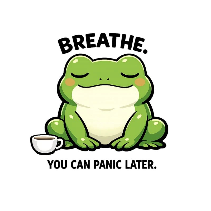 Grenouille à café de la tranquillité