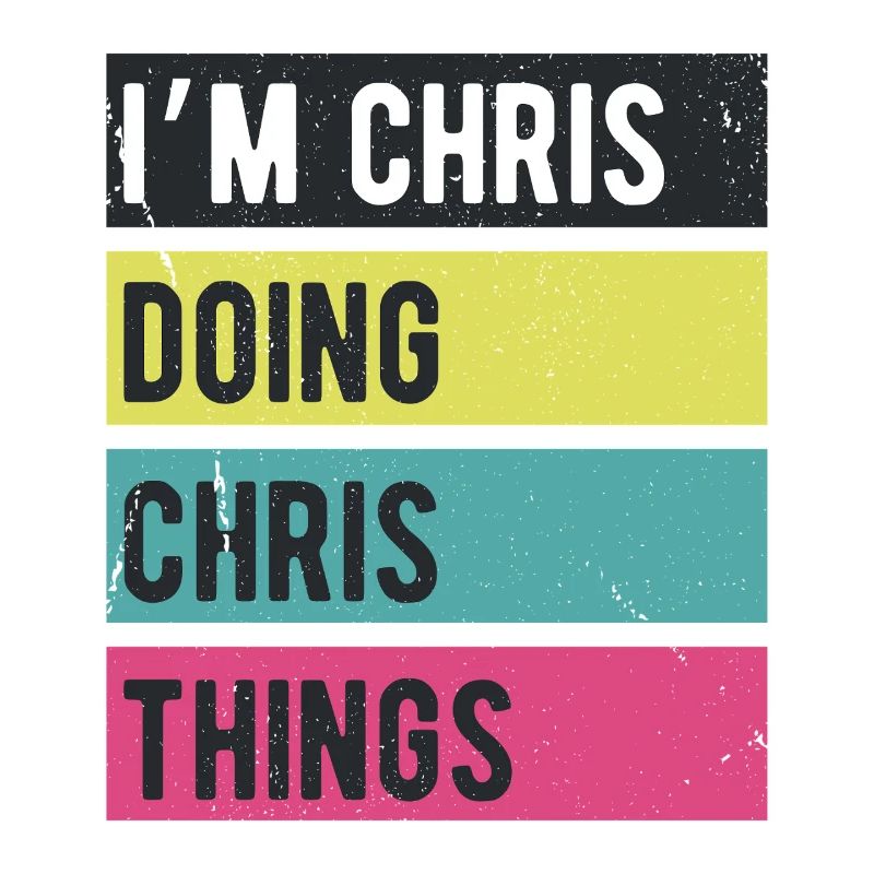 I’m Chris Doing Chris Things Retro Colors