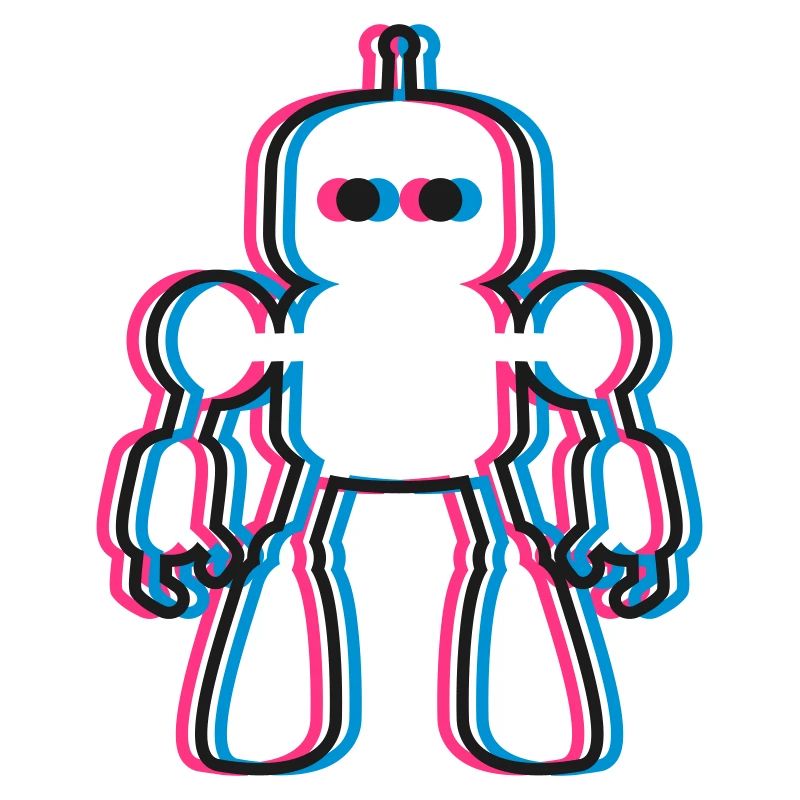Robot 3D Effect AI Sci-Fi