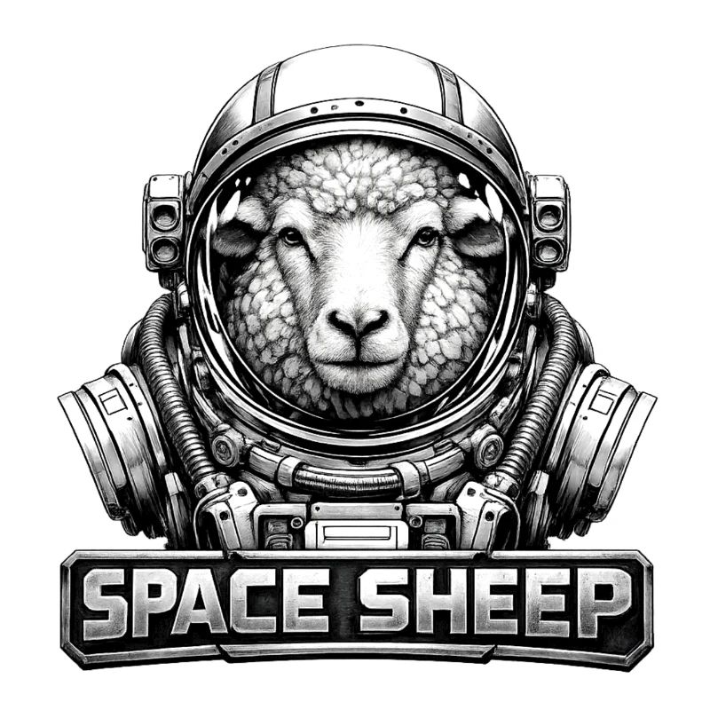 Astronaute mouton de l’espace