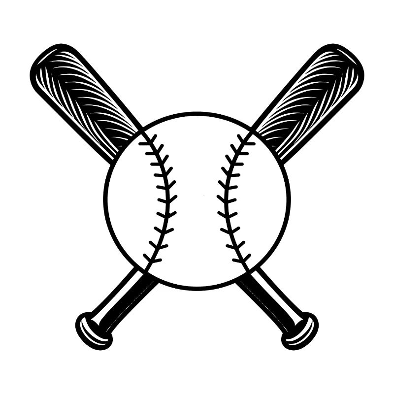 Balle de baseball et battes