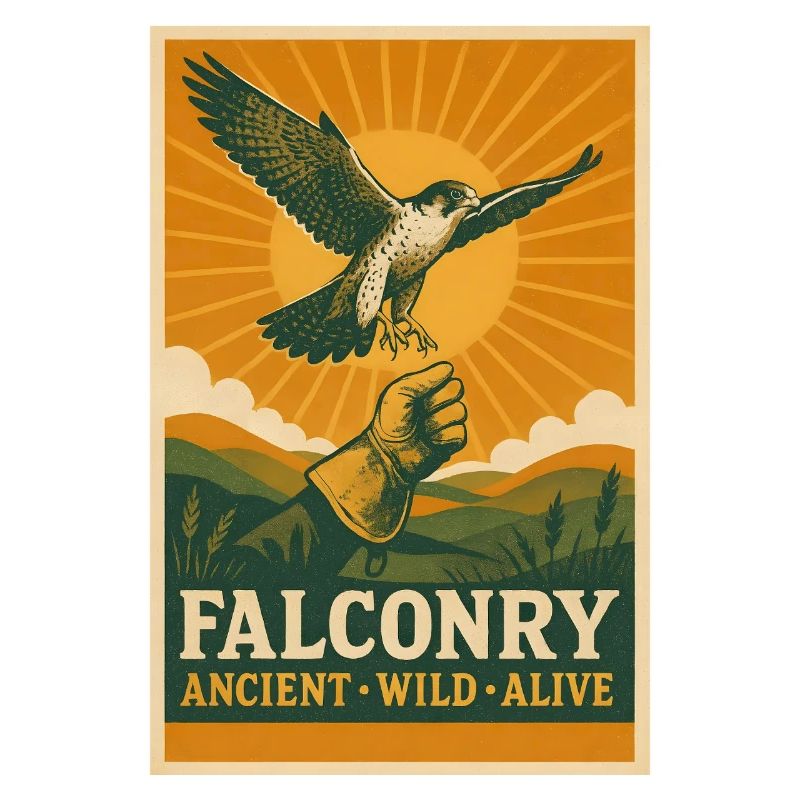 Falknerei: alt, wild, lebendig | Greifvogel