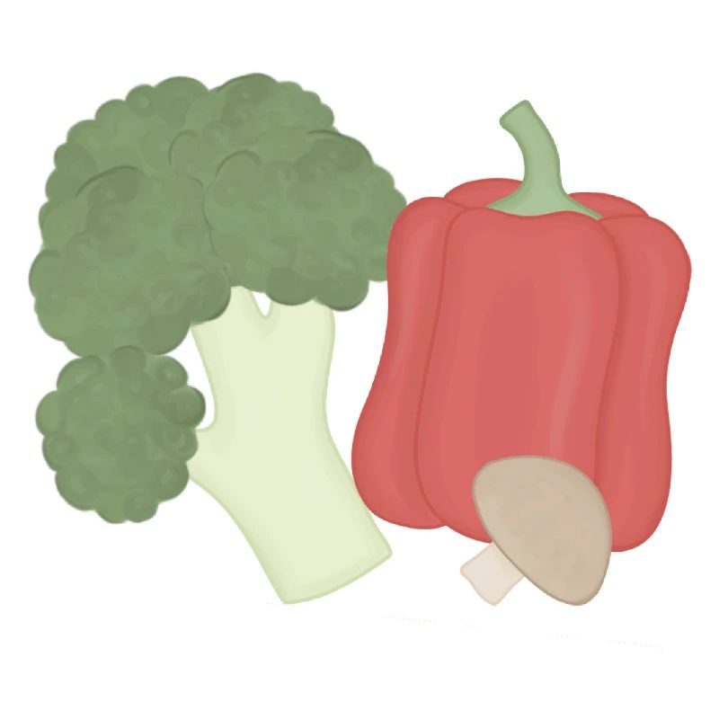 Vegetable Trio Broccoli Pepper Mushroom