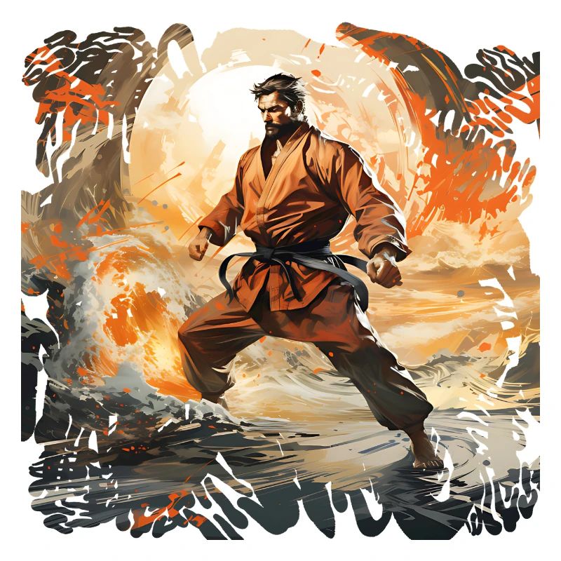 Karate Warrior in Firestorm