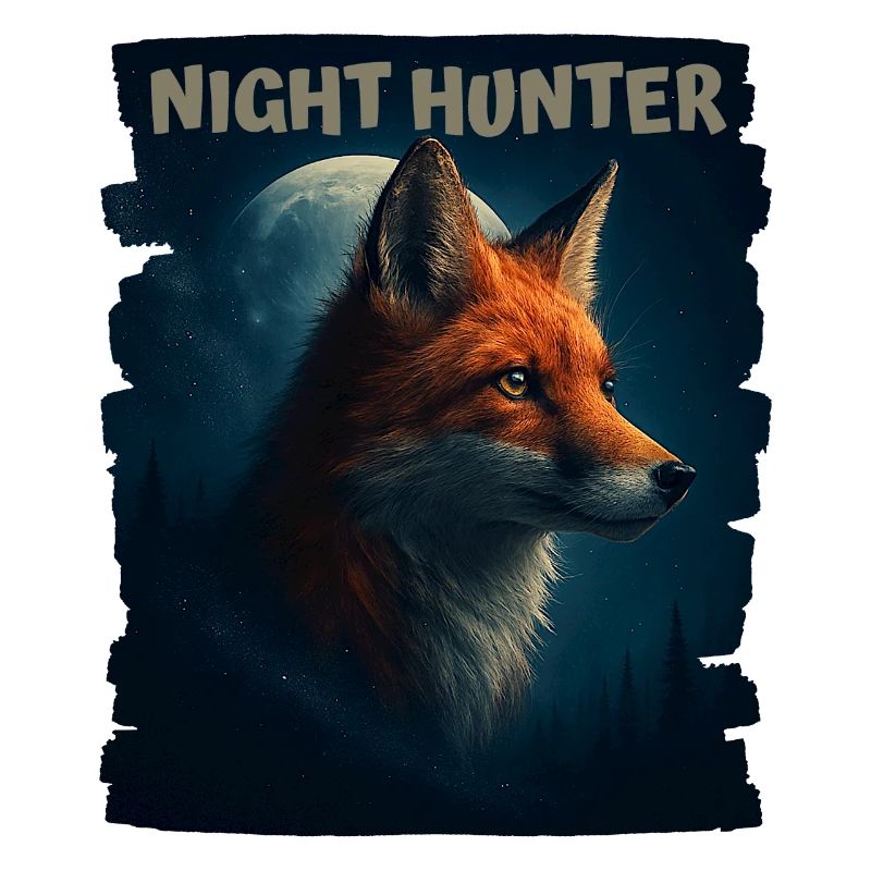 Fox in the Night Forest