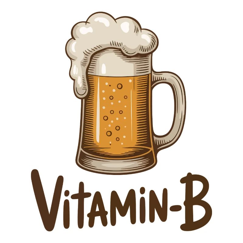 Vitamin-B Funny Beer Mug Sarcastic Drinking Design