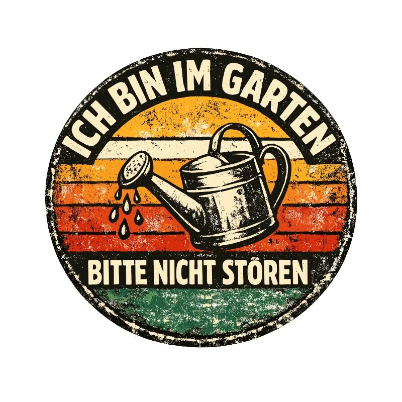Garden Tranquility Please Do Not Disturb Retro