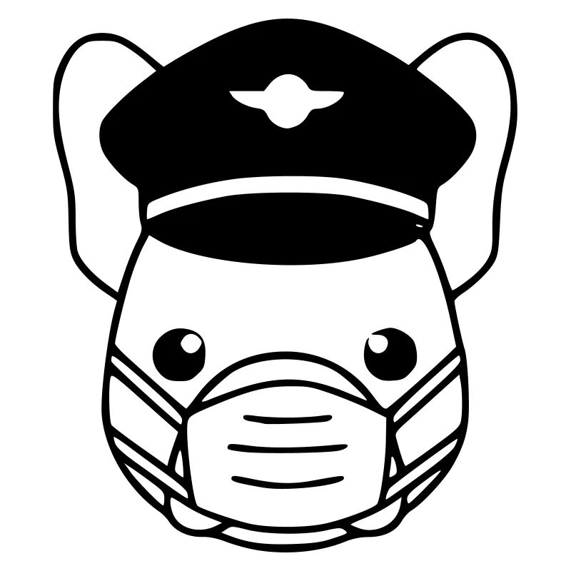 Frenchie Pilot Mask Black