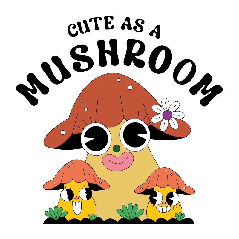 Mignon comme un champignon – Diction de dessin animé aux champignons sucrés