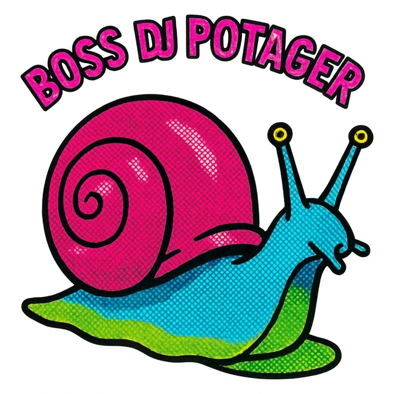Escargot Chef du Potager - Retro Comic