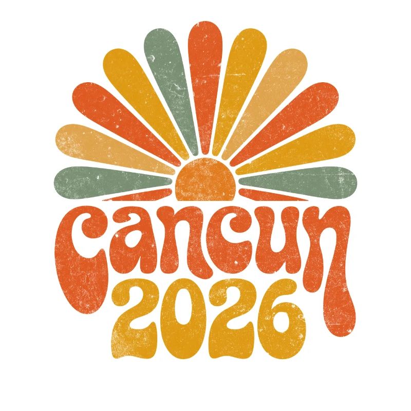 Cancún 2026 Retro Sunset
