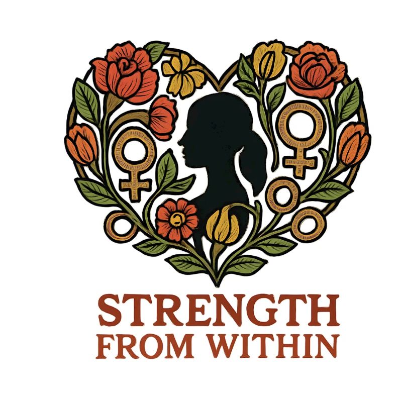Strength From Inside Blossom Heart