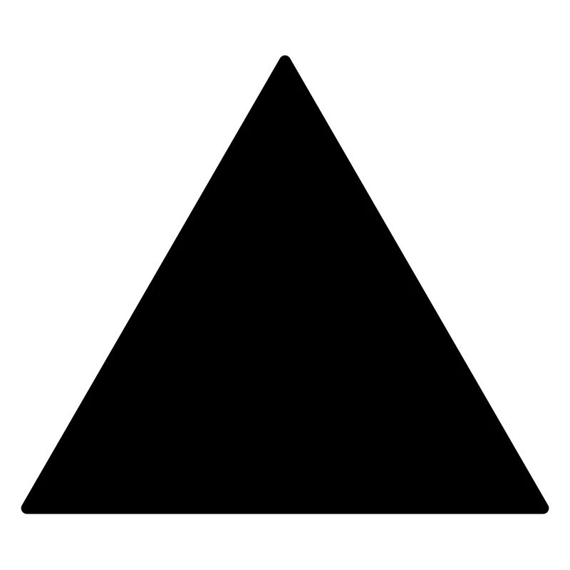 Triangle équilatéral de symbole noir