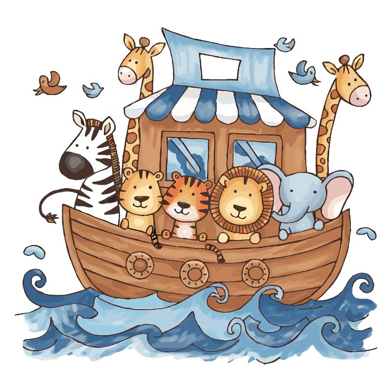 Stanza per bambini dell'Arca di Noè per bambini