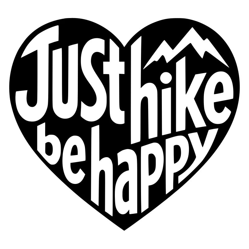 Wander-Design - Just hike be happy Herz