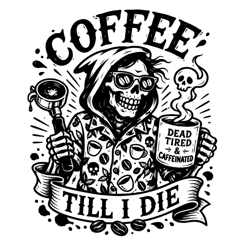 Without coffee without me, coffee until I die...