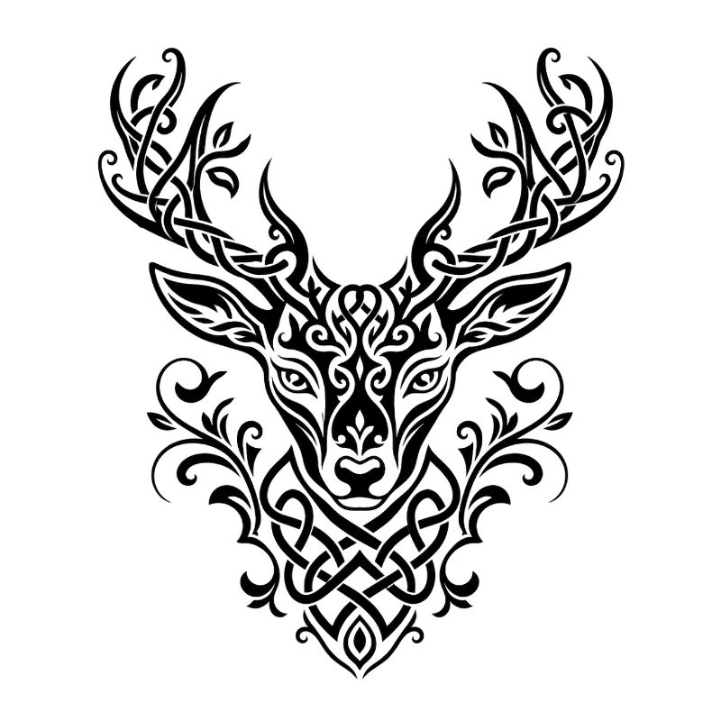 Celtic Deer Head Knot Pattern