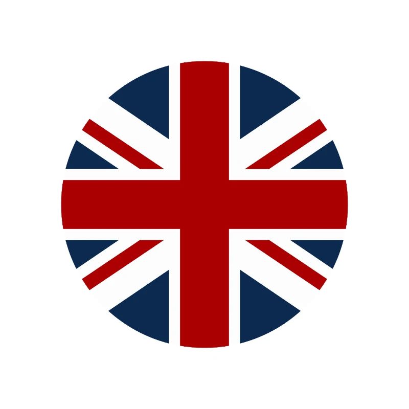 Drapeau britannique en forme de cercle