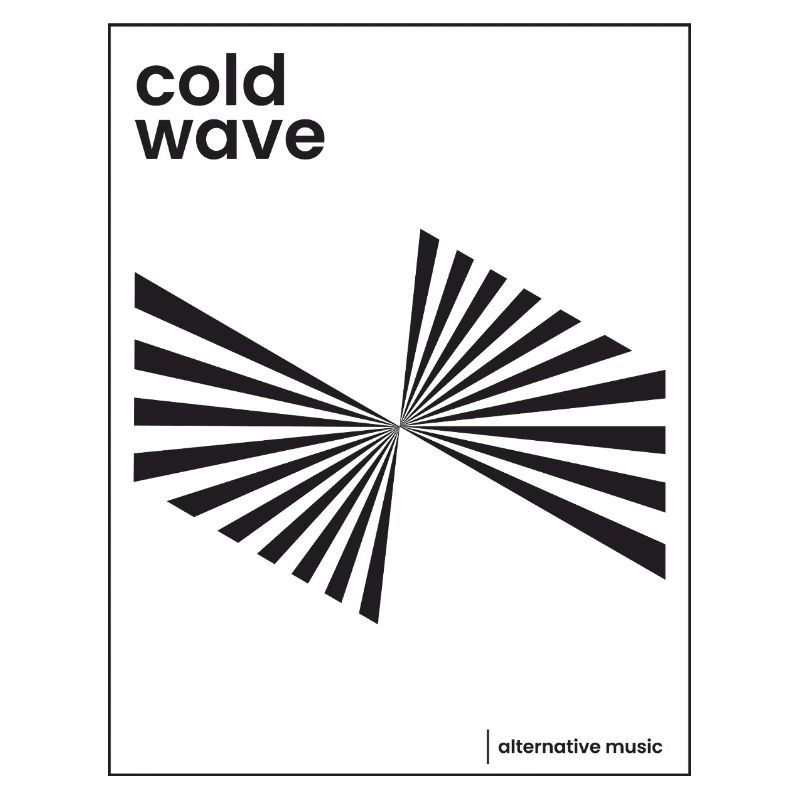 Conception d’affiche de musique Cold Wave