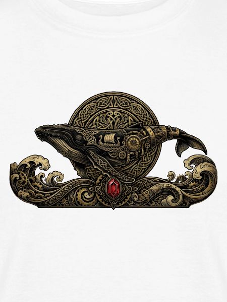 Steampunk-Wal mit Edelsteinen