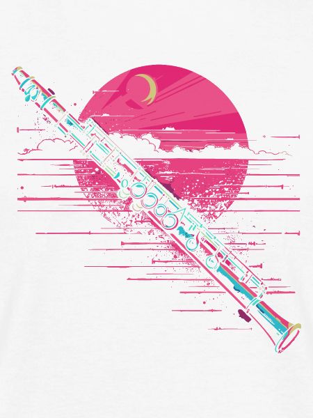 Flöte Grafik Vaporwave