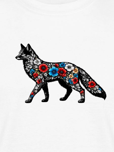 Blütenfuchs Silhouette